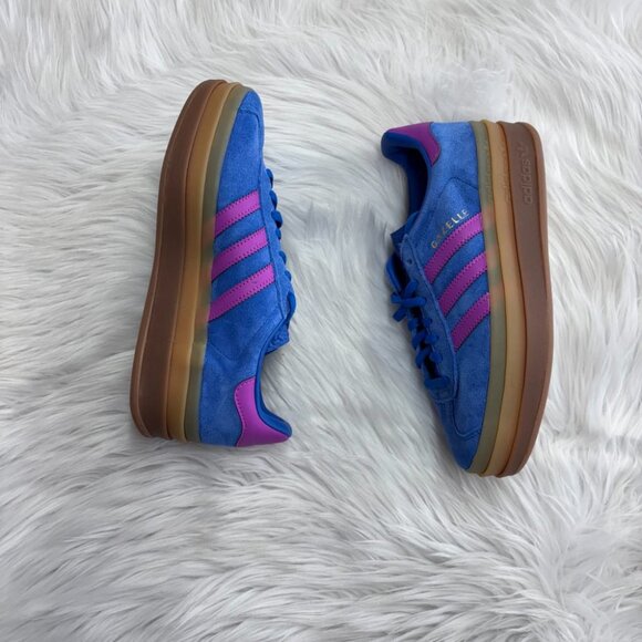 Adidas Gazelle Bold Blue Womens Casual Shoes IG4367 NEW Sz 6.5 - Picture 4 of 4